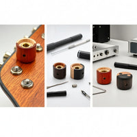 Guitar Knobs with Brass Insert Easy to Install Wooden Guitar Knob Wear-Resistant Potentiometer Knob for Guitarists, Luthier, Instrument Repair