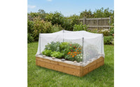 Plant Protection Kit with Metal Rods Removable Nonwoven Plant Cover with Stakes Reusable Garden Bed Cover for Gardeners, Vegetable Growers
