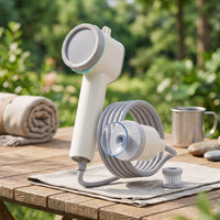 Electric Hand Shower with Hose Rechargeable Handheld Shower Fixture for