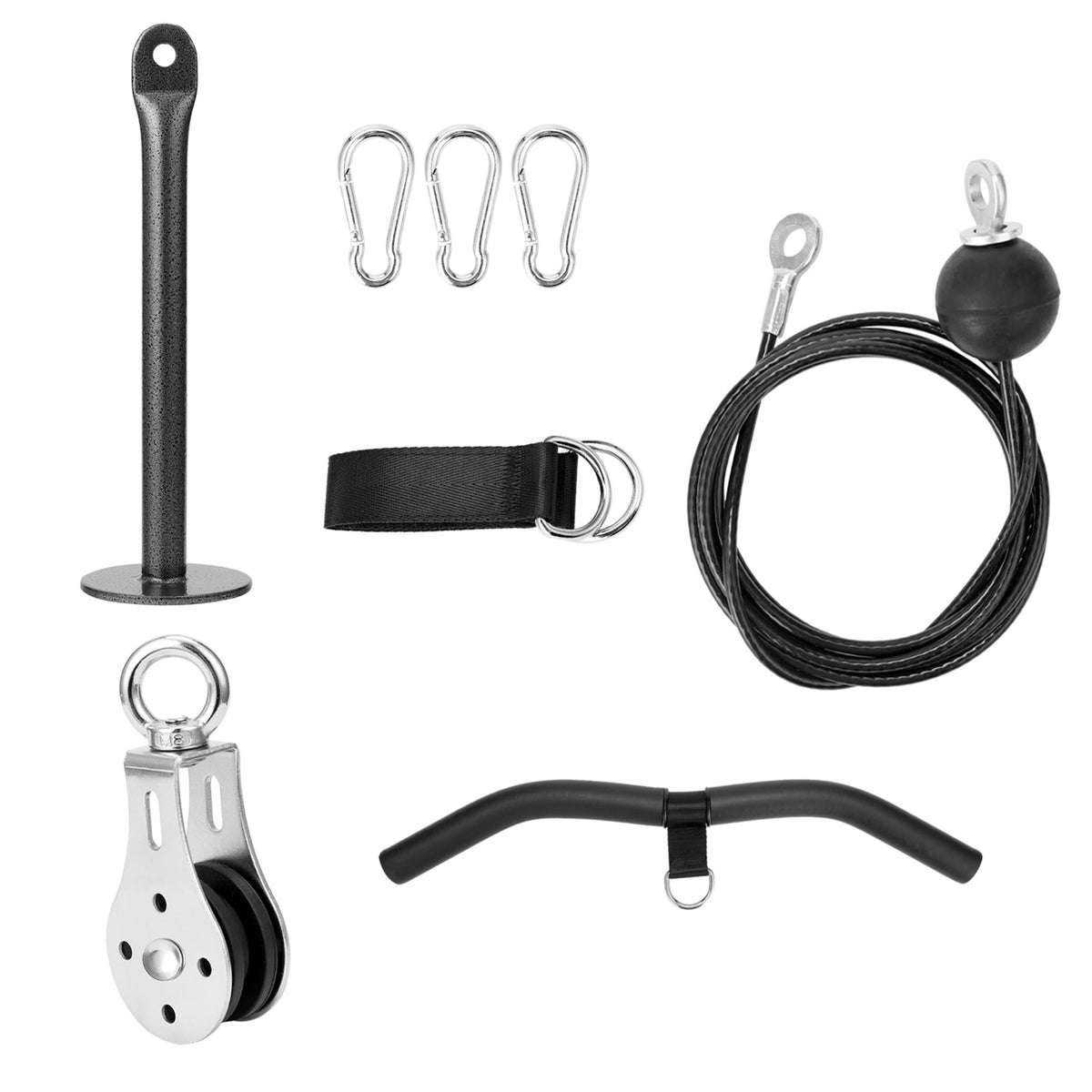 Cables Pulley Attachment Hanging Strap Pulley Attachment Kit Multiple Attachments Strength Training Kit
