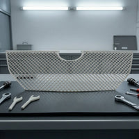 Front Grille Insert Electroplated Grille Frame with Mesh Long-Lasting