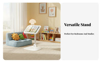 Foldable and Portable Adjustable Reading Stand Versatile Use Adjustable Floor Reading Stand Multi-Functional Book Holder Stable Base for Children, Students, Bedroom, Living Room, Couch, Office