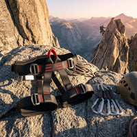 Climbing Sit Harness with Padded Waist High Strength Strong for Climbers, Climbers, Mountaineering