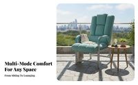 Adjustable spine supportrest Recliner with Footstool Ergonomic Design Padded Chair and Ottoman Set Sturdy Frame Armchair Easy Assembly for restice Workers, Homeowners, Living Room, Bedroom, Small Spaces, study reading corner