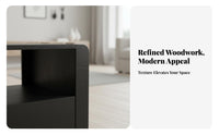 With casters 2-Tier Rolling Side Table Space-Saving Mobile Storage Multi-Functional Household Furniture space-efficient Design for Apartment Dwellers, Homeowners, Office Workers, Living Room, Small Spaces, Bedroom, Kitchen