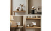 Vase with Rope Elegant Cylindrical Vase Easy to Clean Flower Holder for Entryway, Cafe, Hotel