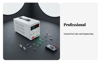 Stable Output Adjustable DC Power Supply Precise Adjustment Knobs Digital Bench Power Supply Short Circuit Protection AC to DC Converter Multiple Protections for Electronics Hobbyists, Amateur Radio Operators, Workshop, Repair Shop, Workbench, Desktop