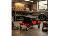 Rolling Repair Stool Brake Casters Service Stool Molded for Auto Repair