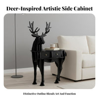 Modern and design curved framed End Table Multi-Functional Household Furniture Space-Saving Stable Design for Homeowners, Apartment Dwellers, Home Workers, Living Room, Small areas, Bedroom, Study