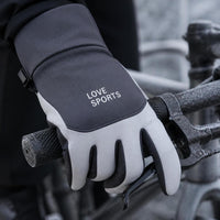 Unisex Winter Warm Cycling Gloves with Touchscreen, Non-Slip, Thickened Fleece Lining for Outdoor Activities