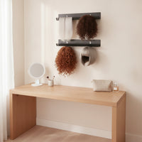 Strand Attachment Organizer Wall-Mounted Strand Attachment Holder Stainless Steel Display Rack for Hairstylists, Salons, Styling Stations