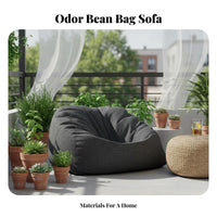Japanese-Inspired Single-Person Floor Sofa Minimalist Aesthetic Bean Bag Lightweight Indoor Seating Ergonomic Design for Apartment Dwellers, Young Adults, Bedroom, Balcony, Living Room, perusing alcove