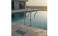 Rust-Resistant Stainless Steel Pool Ladder Stable 2-Step Pool Ladder Sturdy Wobbleunrestricted