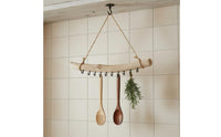 Driftwood Wall Hanger Artisanal Appearance Bohemian Key Rack Versatile Rustic Entryway Hook Rack for Bedroom, Kitchen