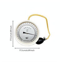 High Precision Aneroid Pressure Gauge Easy to Read Laboratory Pressure Gauge Clear Face Pressure Test Meter Sturdy Build for Teachers, Students, Laboratory, Classroom, School
