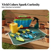 3 Pieces Children's Beach Tool Set Comfortable Grip child's Garden Tools Playful Design Youngster S Gardening Tool Set for Preschoolers, Backyard