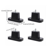 4 Pieces Air Condition shock absorb Noise Reducing Cooling Condenser Shock Absorbing Feet Universal Fit Cooling Outdoor Unit Mounting Foot