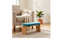 Meditation Stool Bamboo Meditation Bench Upholstered Mindfulness Stool for Meditators