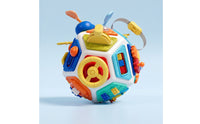 Tactile Busy Ball with Interactive Elements Sensory Busy Ball Colorful Toy with Spinners Educational for Toddlers