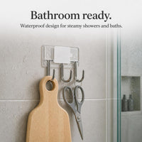Heavy-Duty Adhesive Hooks for Wall Mounting - Metal & Acrylic Options, No-Drill Installation