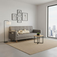 Foldable Sleeper Sofa Space Saving Modern Futon Bed Adjustable Backrest Double-Use Loveseat Bed for Bedroom, Living Room