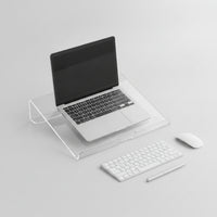 Acrylic Laptop Stand Ventilated Laptop Riser Cooling Notebook Stand for Office, Study