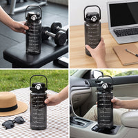 Large Capacity Sports Water Bottle with Straw for Gym and Outdoor Activities