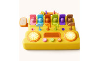 Toy Bus with Buttons Interactive Busy Board with Handle Sensory Toy with Buttons Tactile Busy Board with Lights Tabletop