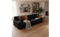 Electric Sofa Bed Transformable Design Multi-Functional Textile Sofa Easy Conversion Folding Sleeper Recliner for Small Areas, Home Theater