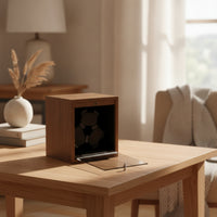Wooden Watch Winder Box Rotating Automatic Watch Winder Compact Display Case Tabletop for Dresser, Bedroom