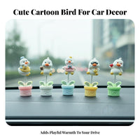 Cute Design Car Dashboard Duck Bobblehead Fun Travel Companion Shaking Head Duck Ornament Long-Lasting Resin Material for Drivers, Women