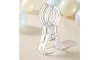 Transparent Balloon Arch Clip with Sticks Clear Balloon Arch Kit Quick Setup Clip with Spring Flexible for Party Planners, DIY Decorators, Photo Backdrops, Birthday Parties