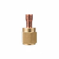 Cooling System Copper Pipe Connector High-Pressure Resistant Flared Nut to Sweat Adapter Leak Brass to Copper Pipe Adapter