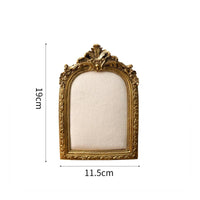 Jewelry Display Frame Gold-Finished Jewelry Display with Fabric Panel Ornate Necklace Holder with Hooks for Craft Fairs