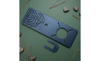 Cooktop Board Dark Blue Single-Plate Insert Round Opening Camping Gear