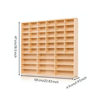 Open Wooden Display Rack Space-Saving Toy Car Display Shelf Slim Long-Lasting for Collectors, Hobby Room, Playroom
