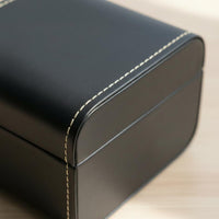 PU Leather Watch Box Inner Pillow Flip-Flip-Lid Watch Box Hinged Lid