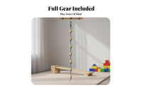 Kids Climbing Wall Physical Active Kids Climbing Wall Set Improves Coordination Indoor Play Set for Preschoolers, Boys, Home, Kindergarten, Playroom