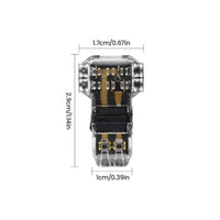 20 Pieces T Wire Connector Easy to Use T Wire Connector Kit Secure Locking Design Wiring Accessories for Beginners, Low Electrical Potential Projects