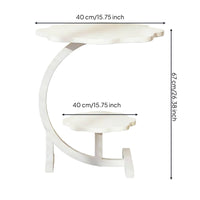Multi-Tier Plant Stand Stable Structure 2-Tier Plant Stand Space Saving Curved Display Shelf for Balcony, Corner