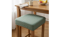 Stretch Jacquard Chair Cover Easy Installation Jacquard Dining Chair Seat Slipcover Machine Washable Removable Stool Cover for Pet Owners, Restaurant