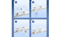 APP Distant Control Smart Curtain Actuator Long Battery Life Electric Curtain Robot Timer Function Electric Drapery Puller Easy Installation