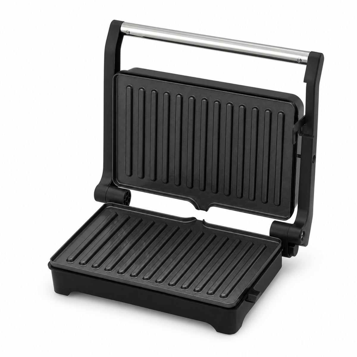 Neutral Color Box Steak Grill and Panini Breakfast Maker with 180-Degree Flat Press, UK Plug