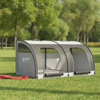 Foldable Car Pet Kennel Breathable Pet Kennel with Mesh Panels Travel-Friendly Foldable Crate for Trunk
