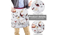 Egg Gathering Apron Cute Egg Collecting Apron Adjustable Long-Lasting for Homesteaders, Chicken Coop, Backyard Farm