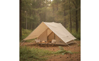 Cotton Inflatable Camping Tent Easy Setup Inflatable Tent Inflate Spacious for Families, Campers, Glamping