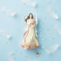 Finely Sculpted Angel Holding Cat Figurine Hand-Painted Angel Embracing Cat Sculpture Handmade Pet Loss Remembrance Figurine Sentimental Message for Pet Lovers, Shelf Decor