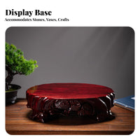 Wooden Pedestal adaptable Carved Pedestal No Assembly Required for countertop