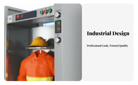 Operational Suit Storage Rack Stainless Steel Electric Uniform Dehumidifying Rack Double-Sided Design Fire Station Locker for Firefighters