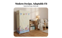 Multi-Functional versatile panel Wardrobe Easy Assembly Household Storage particle-resistantresistant Closet Organizer Partitioned Design for Students, Homeowners, Bedroom, Living Room, Kitchen, Playroom